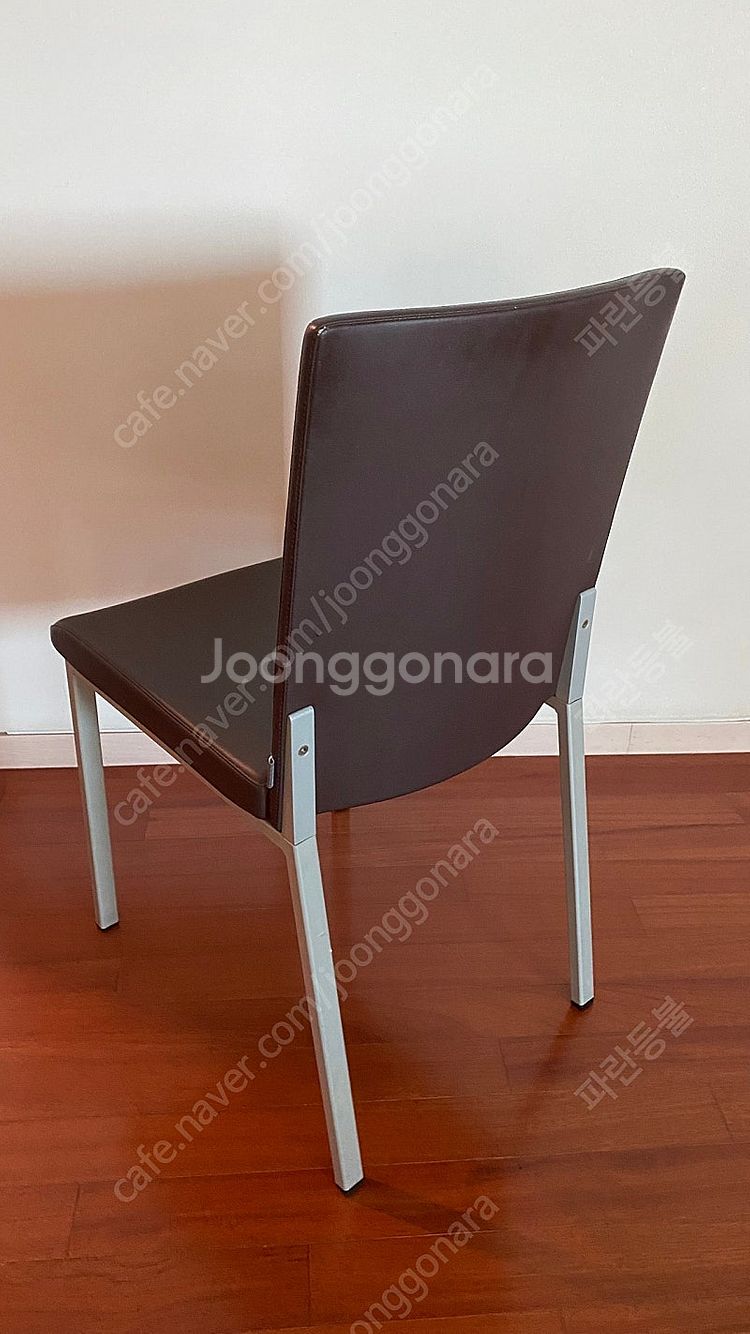5개 일괄 일룸 iloom 콘의자 인조가죽 브라운 의자--0