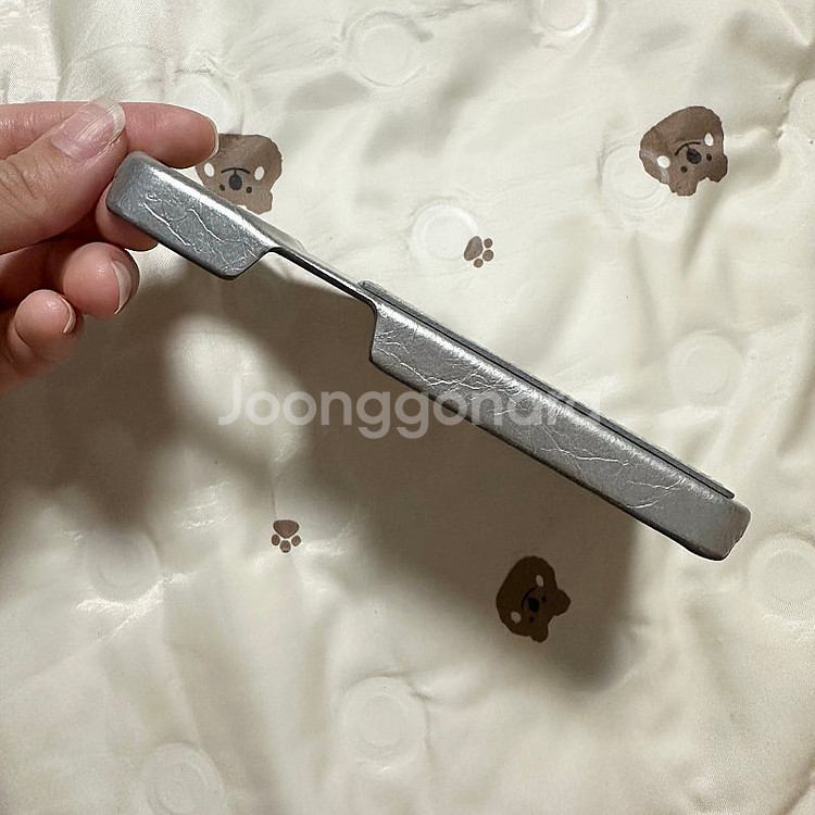 아포아 아이폰 13미니 케이스 실버 카드수납--1