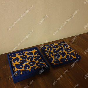 짐톰슨 실크 오브제 앤티크 빈티지 수입 컵받침 티코스터 6피스 세트