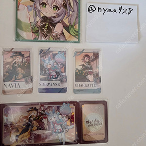 원신 나히다 4주년 색지, 호요랜드 티켓,포토카드 등