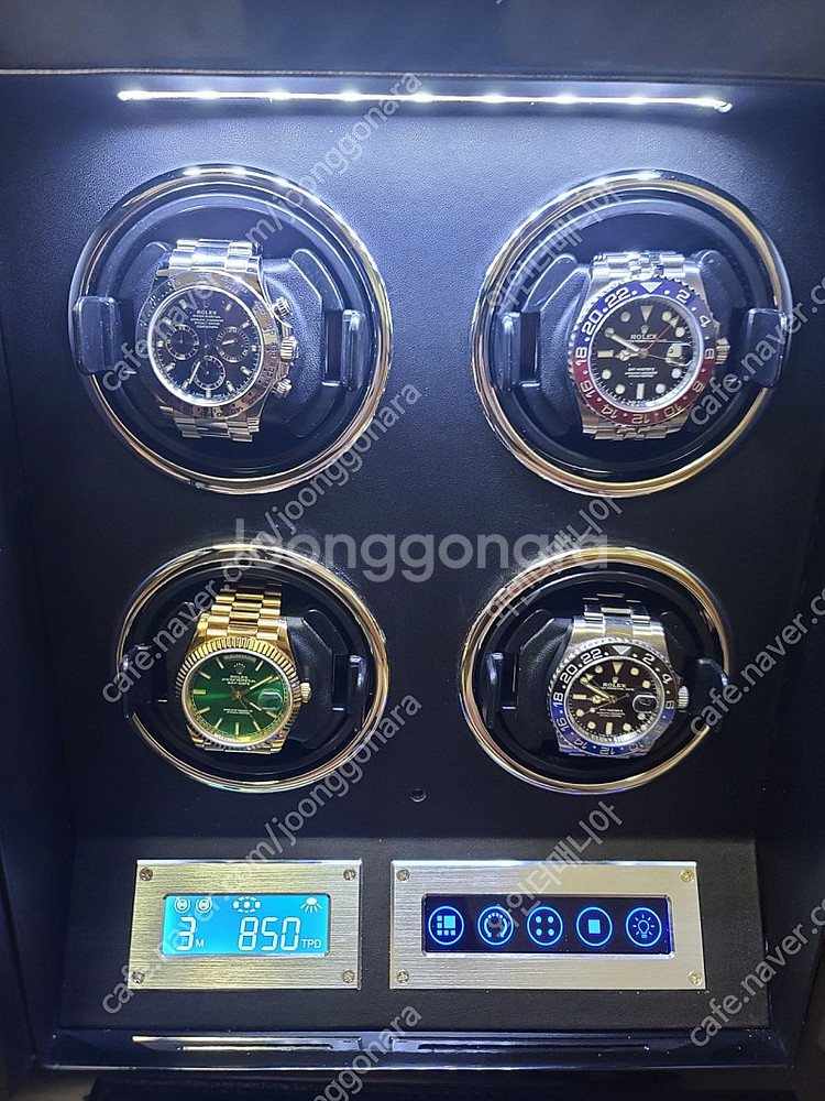 신품급 고급형 워치와인더 4구 팝니다.--0