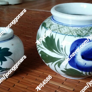 일제시대 목단? 도자기 2개 인테리어소품 99000원