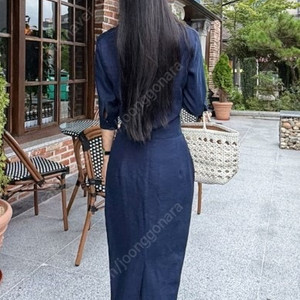 루리킴 새제품 린넨 셋업 네이비