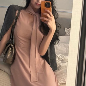 루리킴 스카프 원피스 베이지 새제품