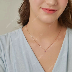 디디에두보 핑크 사파이어 목걸이