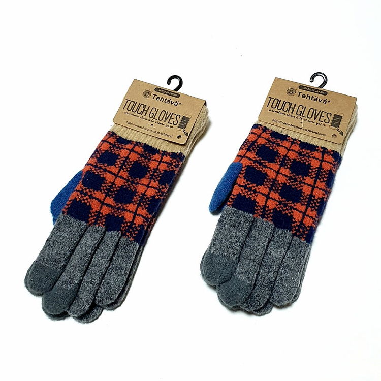 [새제품] 일본 테스타바 체크 스마트폰 장갑--1