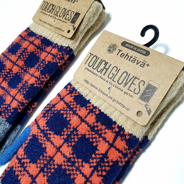 [새제품] 일본 테스타바 체크 스마트폰 장갑--2