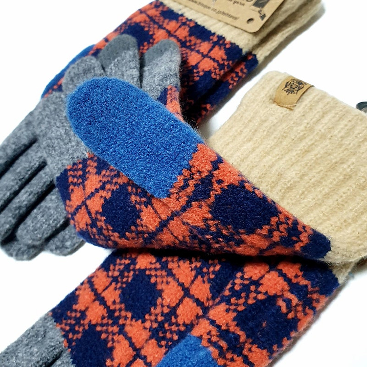 [새제품] 일본 테스타바 체크 스마트폰 장갑--3