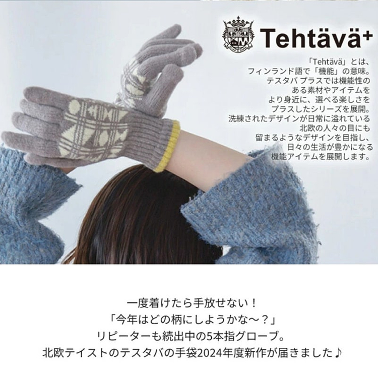 [새제품] 일본 테스타바 체크 스마트폰 장갑--5