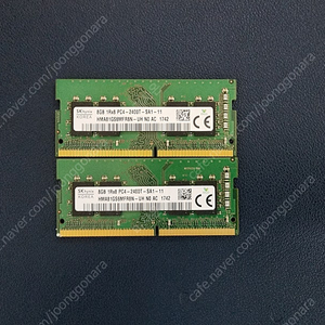 노트북용 메모리 램 DDR4 8GB 2개 개당1.8만 팝니다.