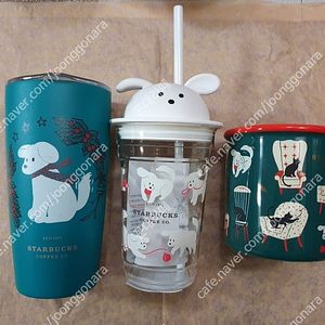 스타벅스 20 홀리데이 도그 텀블러+글라스+머그 일괄 <서비스 포함,택포>