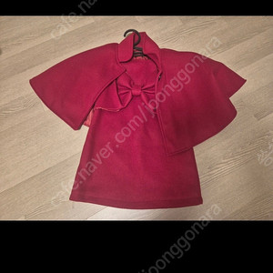 크리스마스 성탄절 시즌 빨간색 드레스 케이프 세트 100