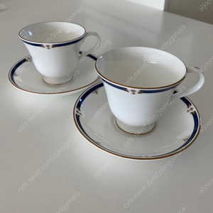 영국 도자기 웨지우드Wedgwood 본차이나 커피잔세트와 디너 접시 총6피스