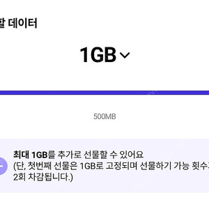 SKT 데이터 2기가 2천원