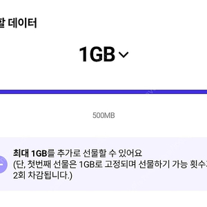 SKT 데이터 2기가 2천원