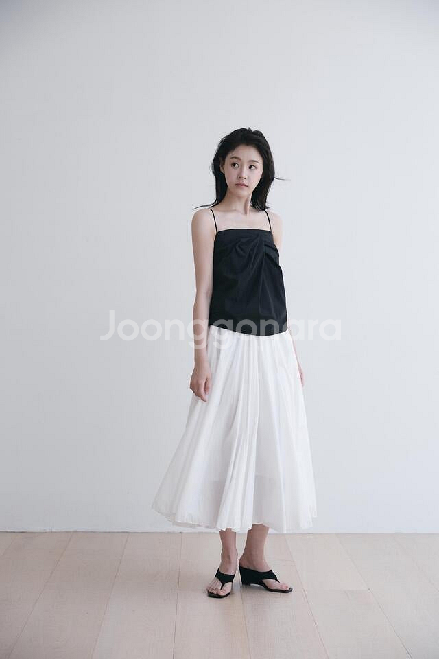 윤슬샵 amorino 아모리노 화이트 롱 스커트--1