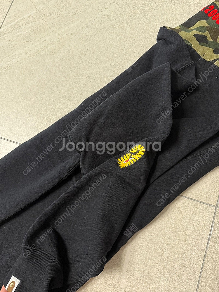 베이프 샤크후드 집업후드 블랙 XL--4