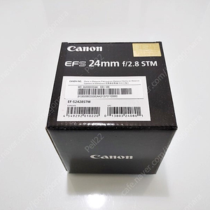캐논 EF-S 24mm F2.8 STM 렌즈 팝니다