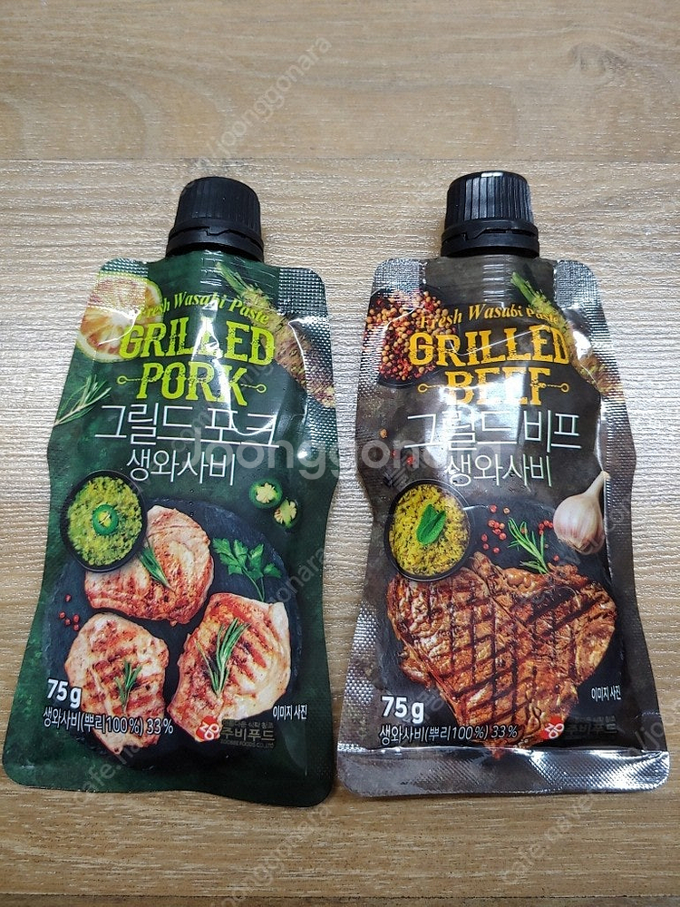 주비푸드 갈아만든 생와사비 + 간장소스 세트 고추냉이 ...--2