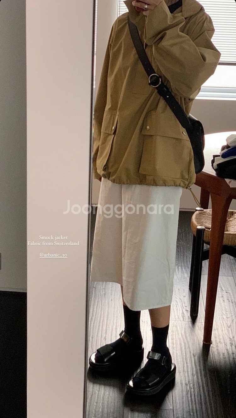 얼바닉30 smock 스모크 자켓 - 베이지--8
