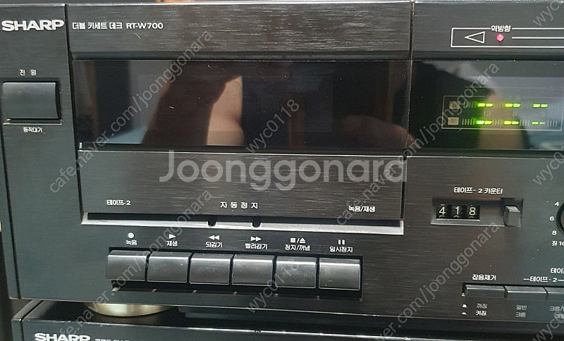 샤프 더블 카세트데크 RT-W700--1