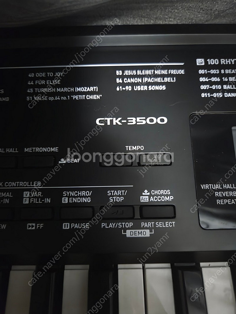 국내정발 카시오 전자피아노 건반 팝니다 CTK-3500--2