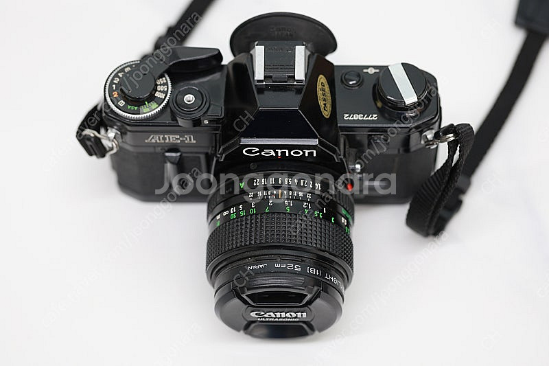캐논 AE-1 블랙 50.4 렌즈 포함 상태 좋음--1