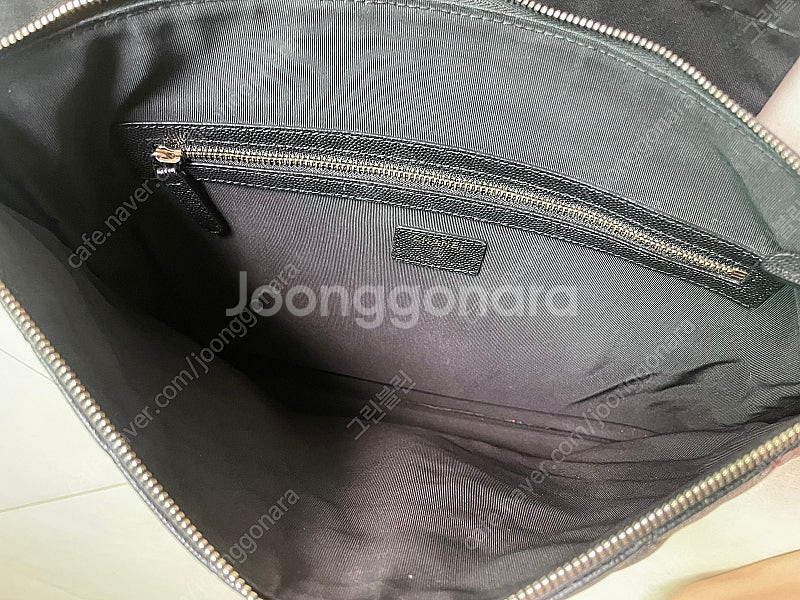 샤넬 캐비어 클러치 라지 금장--6