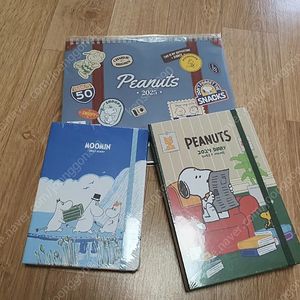(판매)스누피, 무민 다이어리 달력 세트 미개봉 새제품 팝니다