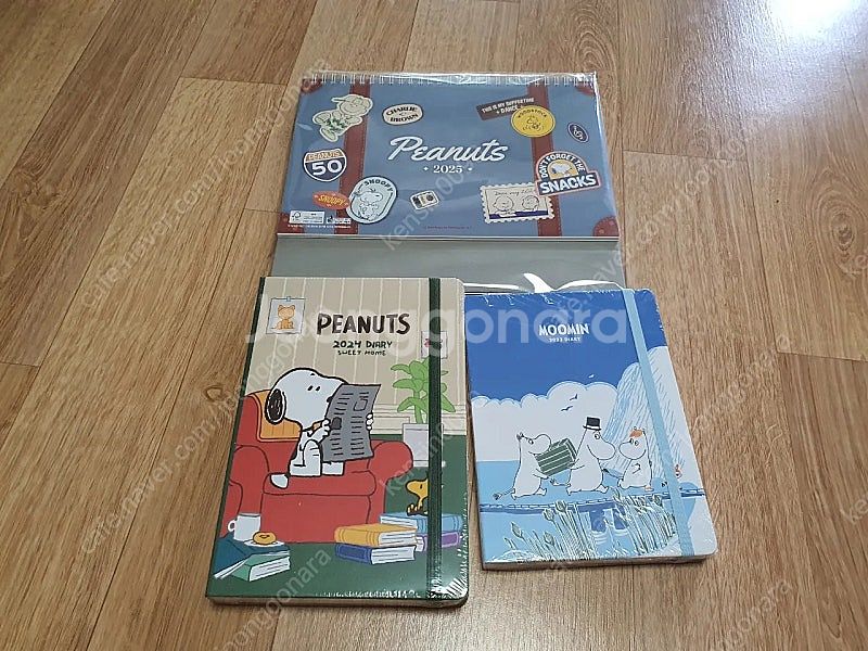 (판매)스누피, 무민 다이어리 달력 세트 미개봉 새제품...--1