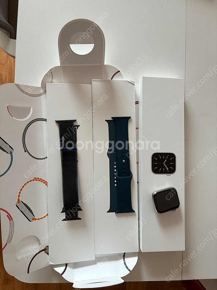 애플워치6 44mm 스테인리스 실버--0