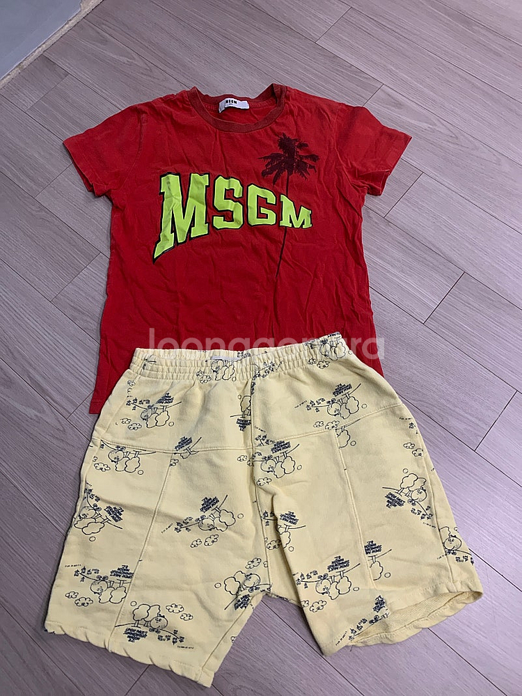 보보쇼즈반바지+데님인더박스티+msgm티 일괄--1