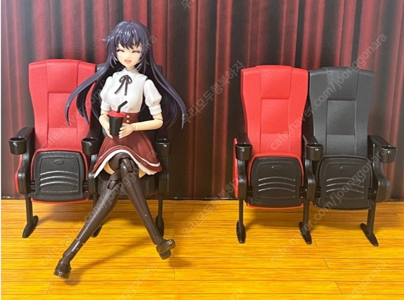 넨드로이드 영화관 극장 의자 피규어 미니 인테리어 미니어처 소품--5