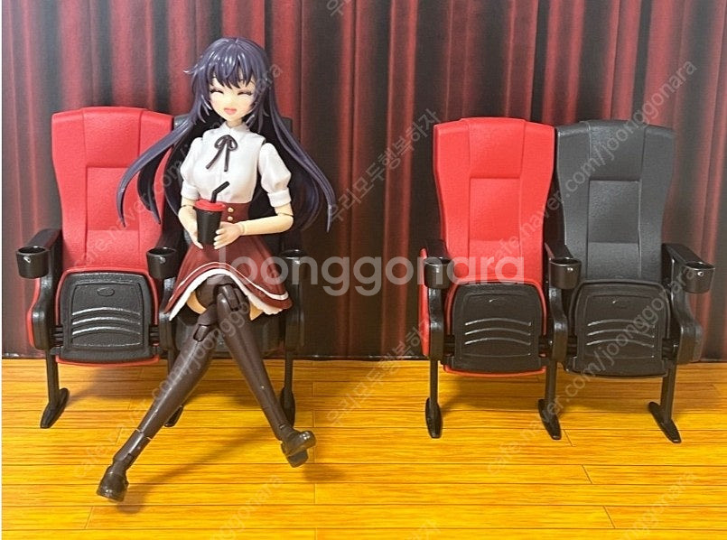 넨드로이드 영화관 극장 의자 피규어 미니 인테리어 미니어처 소품--5