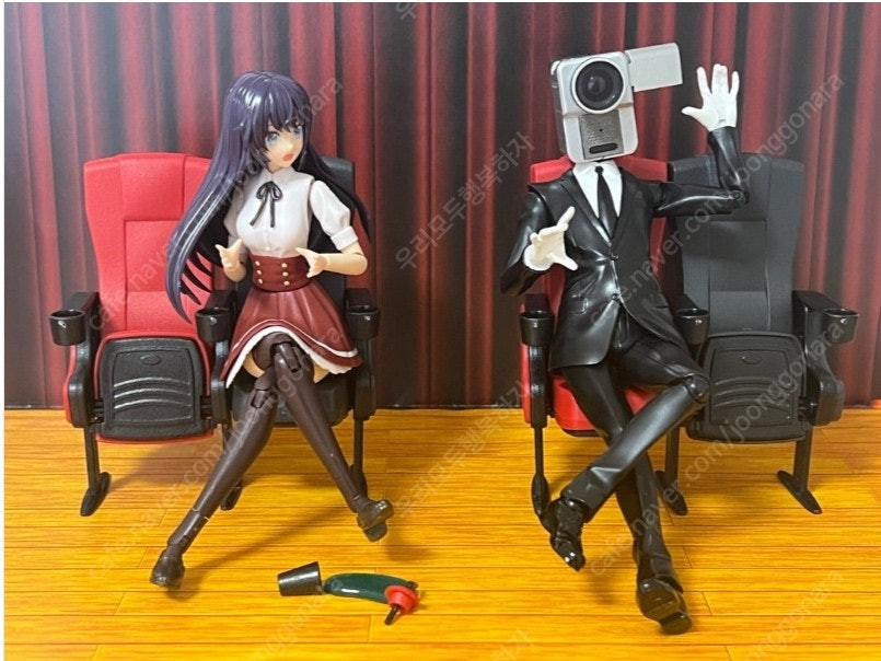 넨드로이드 영화관 극장 의자 피규어 미니 인테리어 미니어처 소품--6