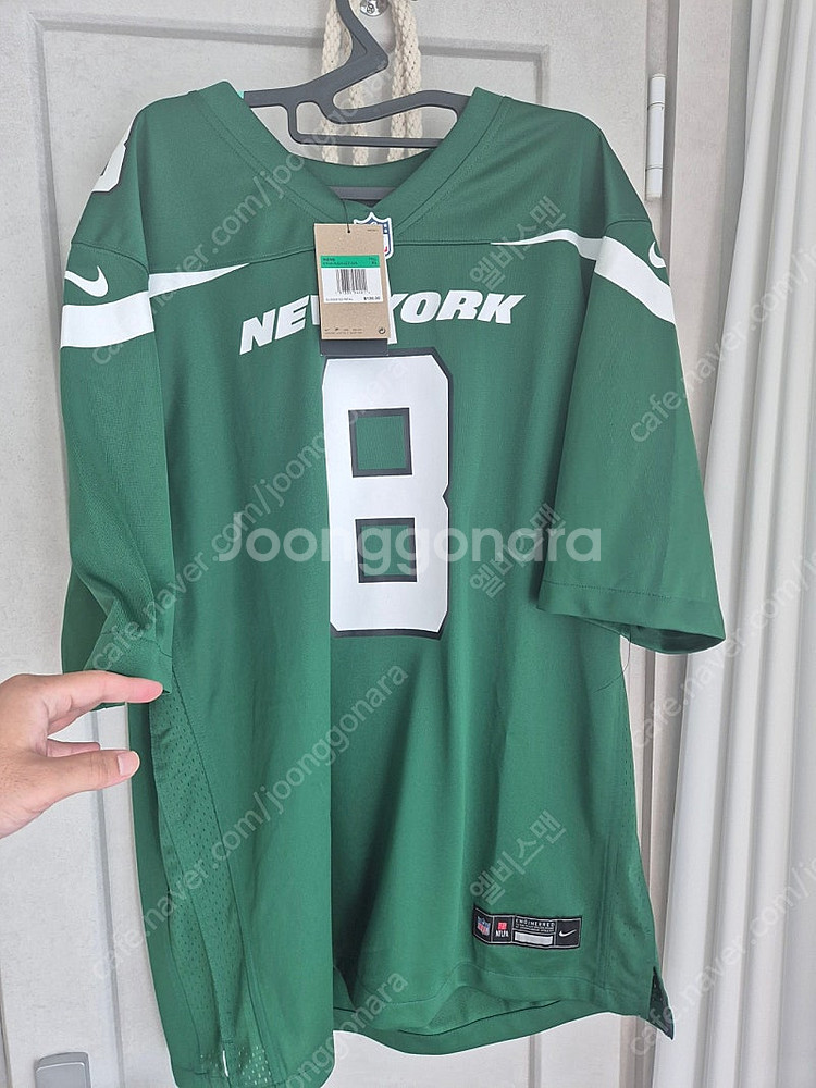 NFL 나이키 뉴욕제츠 유니폼 져지 xl 미식측구--0