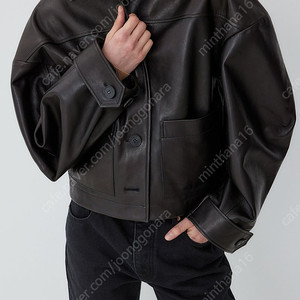 R2W Blouson leather JK(블루종 레더 재킷) 블랙 프리사이즈 ​(가격인하)