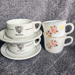 빈티지 요업개발 벨기에 롬바우츠 도자기 찻잔 커피잔