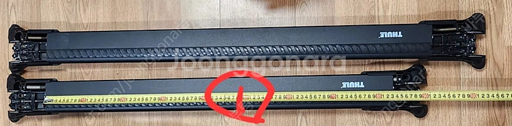 툴레 저상형 가로바 윙바엣지 9584 블랙 M, L 조합.--1