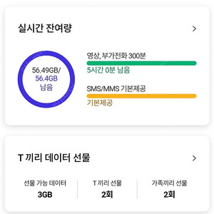 SK 2기가 데이터