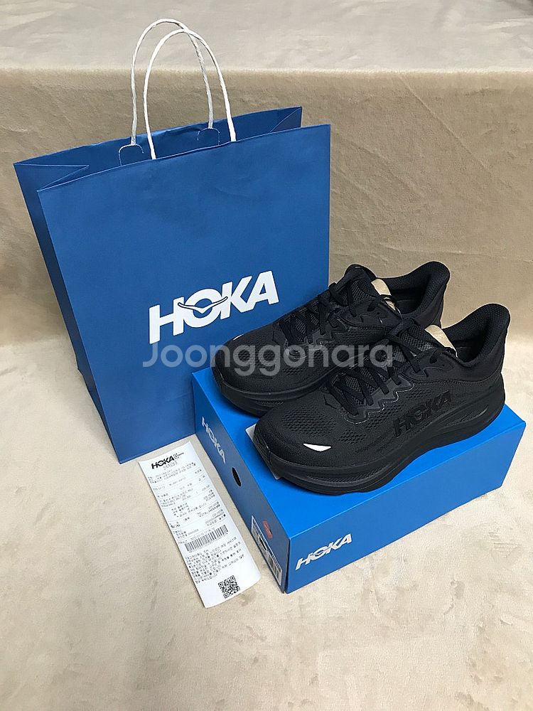 [새상품] 호카 남성 본디9 와이드 블랙 290--9