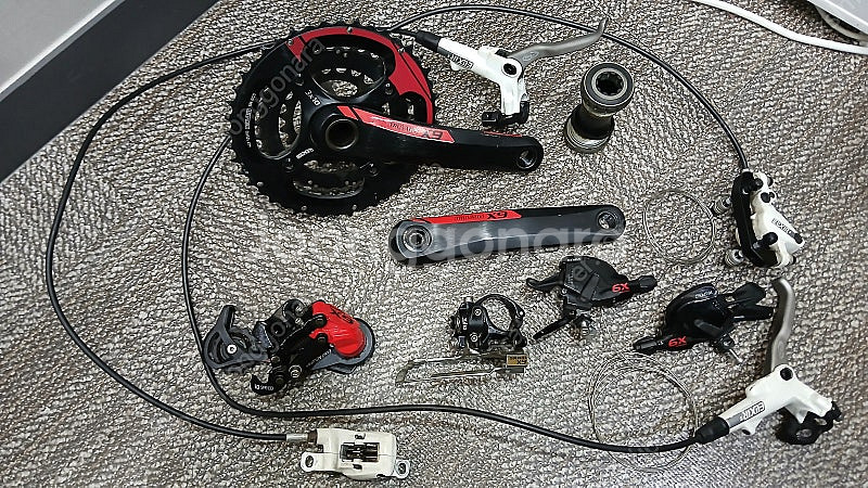 스램 X-9 30단 그룹셋 + 브레이크--0