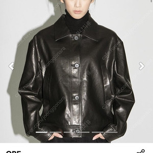 오어 ore 크롭 레더 자켓