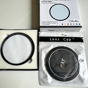 h&y 마그네틱 nano l41 uv 필터 82mm + 렌즈캡