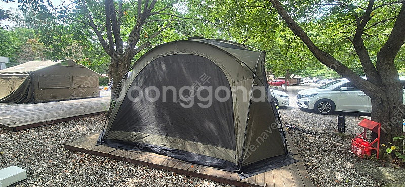 에르젠 라운지쉘터S6(카키)+TPU 팝니다.--1