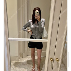 르뮈 아를숏츠 블랙s , 얀 쉬머 펄가디건 실버