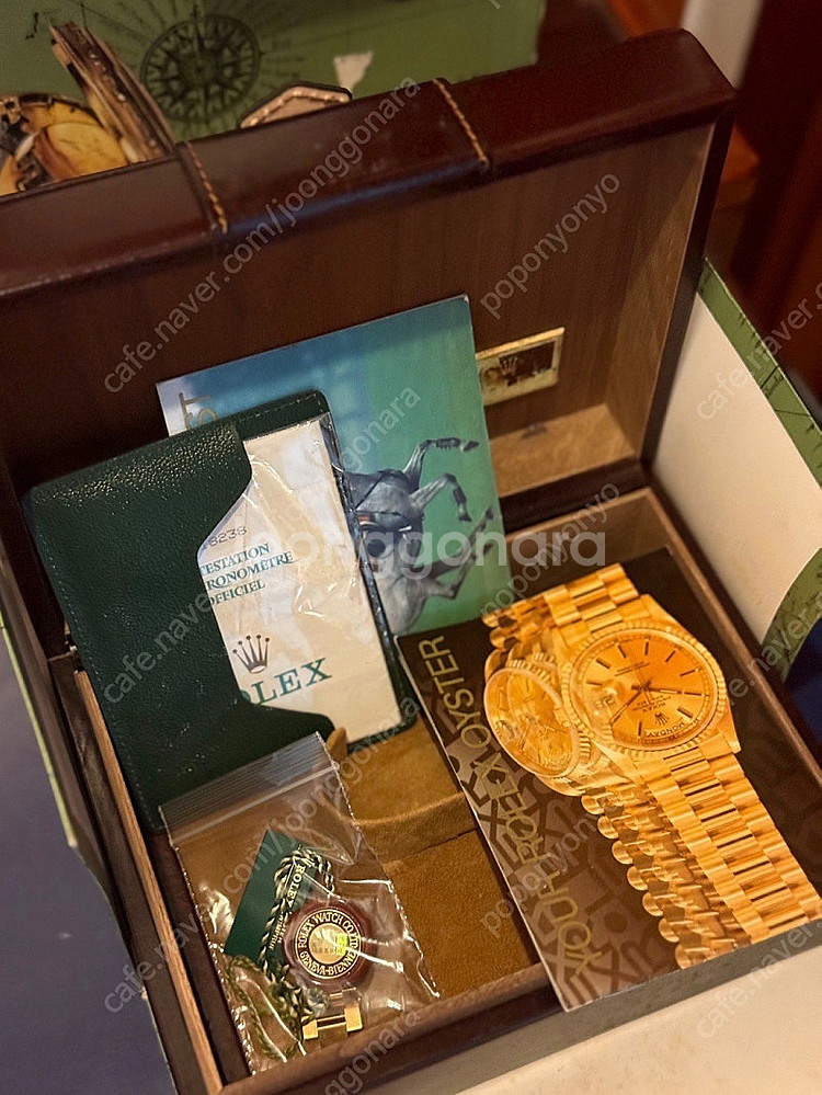 손석구 시계 레어 롤렉스 데이데이트 18238 우드 다...--8