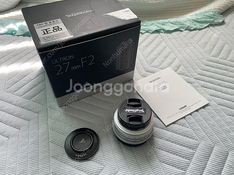 보이그랜더 27mm f2 실버 후지 x마운트 팝니다.--0