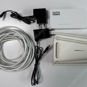 iptime A604G-MU + netis ST3105GS + LAN 케이블