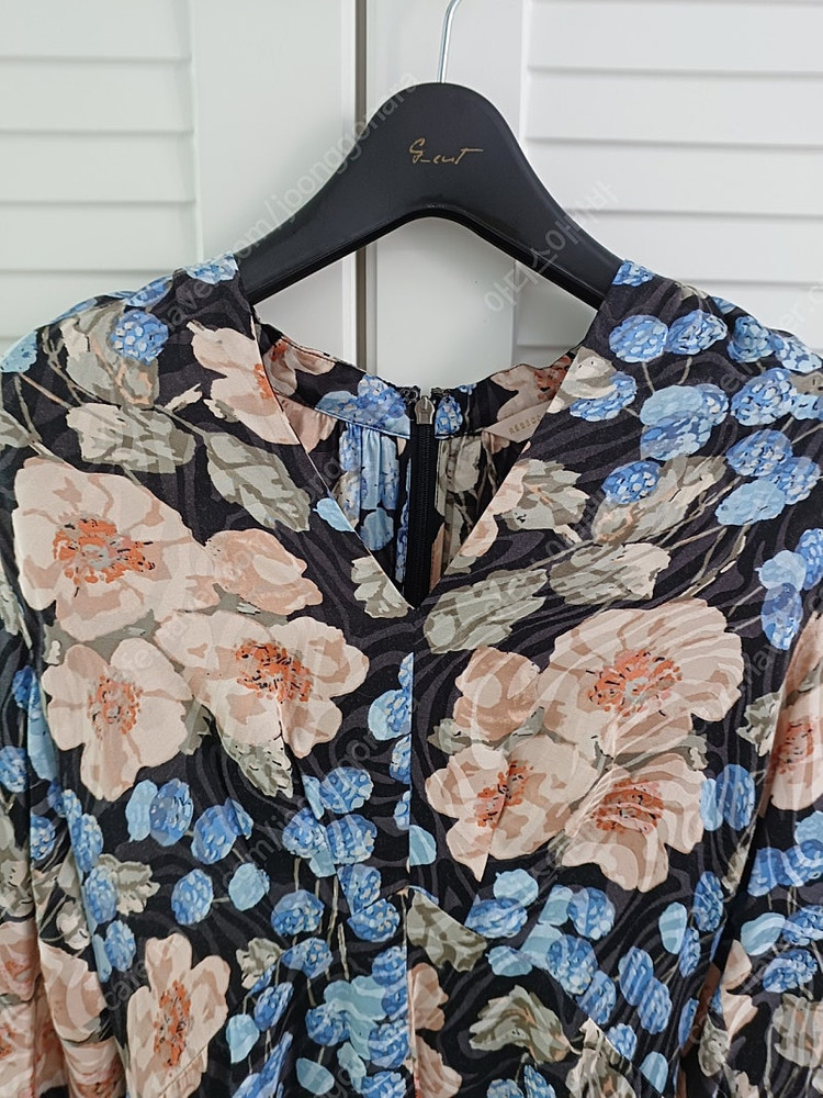 레베카 테일러 플라워 실크 원피스 00--2